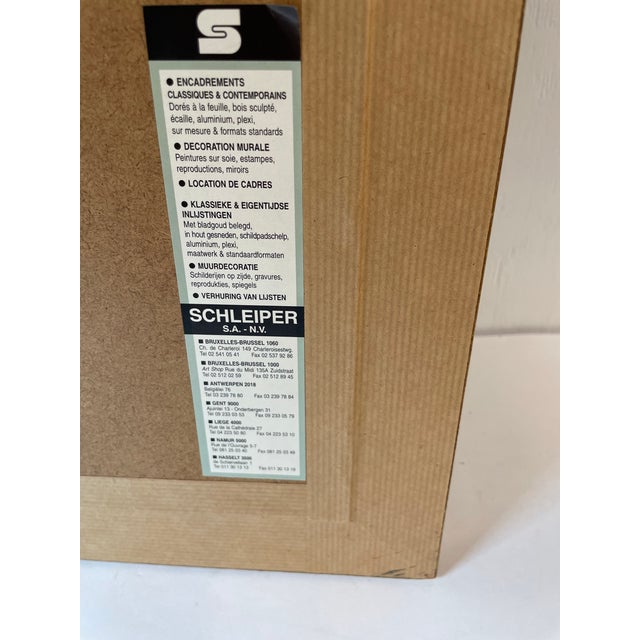 Vintage French Chalk Charcoal Painting - Signed and Professionally Matted and Framed For Sale - Image 12 of 12