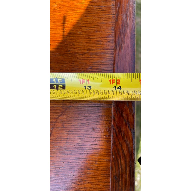 Antique 3 Drawer Oak Filing Cabinet For Sale - Image 11 of 13