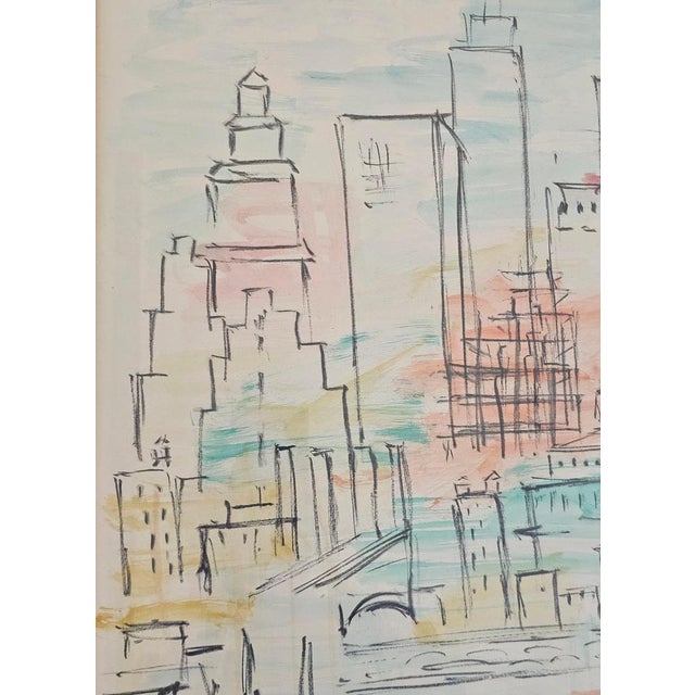 A. Lukac, New York, 1956, Watercolor For Sale - Image 8 of 10