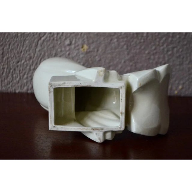 Modern Ceramic Pigeons by Jacques Adnet, 1920s, Set of 2 For Sale - Image 3 of 11