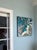 Abstract Art, Original Oil Painting, 27"x27", by Van Ness Oil on 2" board, ready to hang. Can be hung four ways. No frame...