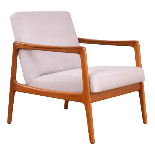 Mid-Century Modern Swedish Teak Armchair by Alf Svensson for Dux, 1960s For Sale