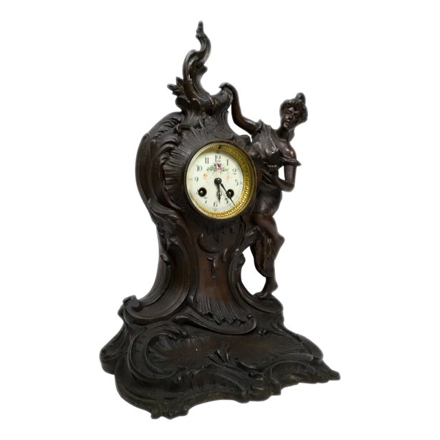 Napoleon Iii Chimney Clock, 19th Century For Sale