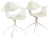 White Mid Century Swag Chairs by George Nelson for Herman Miller For Sale