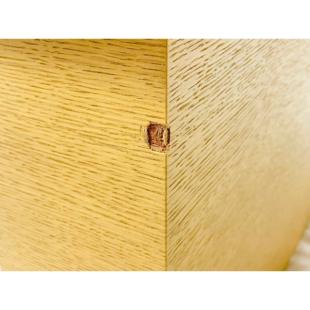 1980s Modernist Platform Bench With Blue Leather Cushions, Custom La Design For Sale - Image 16 of 18