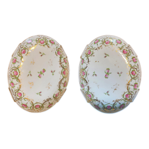 Early 19th Century Old Paris Porcelain Oval Bowls - Set of 2