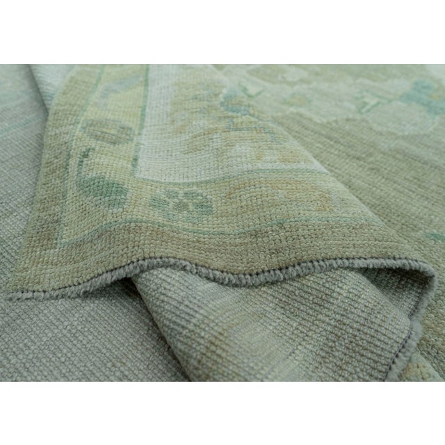Brown Turkish Oushak Rug 9'10" x 14'1" #19301 For Sale - Image 8 of 8