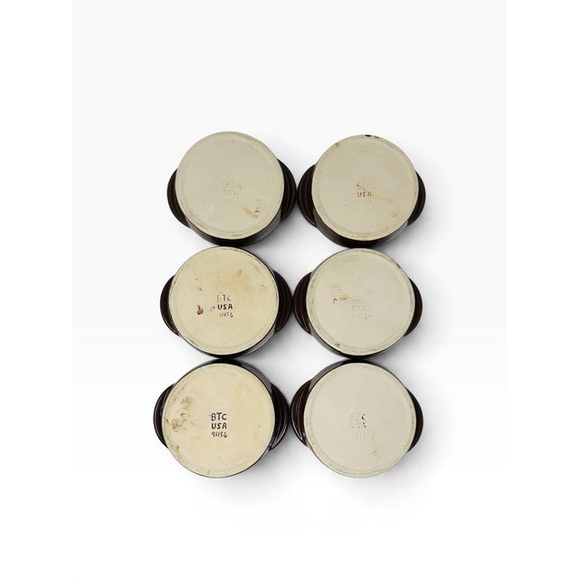 1970s Bel Terr China French Bistro Ceramic Escargot Dishes - Set of 6 For Sale - Image 10 of 10