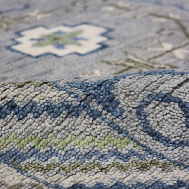 Traditional Pasargad Home Khotan Silver Wool Area Rug, 12' 1'' X 15' 3'' For Sale - Image 3 of 5