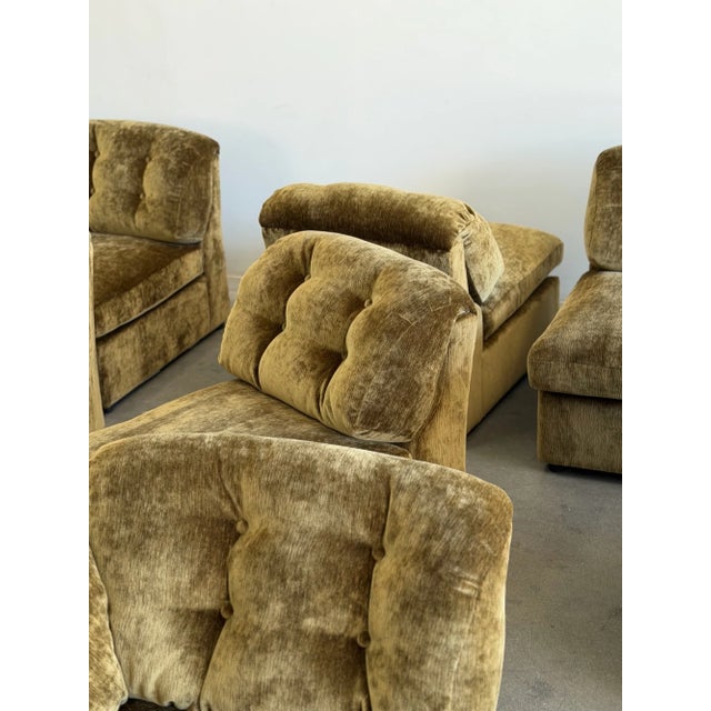 Limited Edition: Lugo Modular Sofa in Green Chenille For Sale In Los Angeles - Image 6 of 18