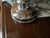 1920-30 Hoosier Pressed Glass Cannister and Chrome Lid With Knob For Sale - Image 4 of 9