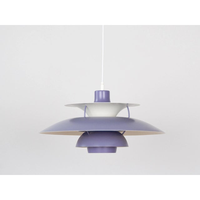 Blue Vintage Indigo PH 5 Pendant Lamp by Poul Henningsen for Louis Poulsen, 1990s For Sale - Image 8 of 12