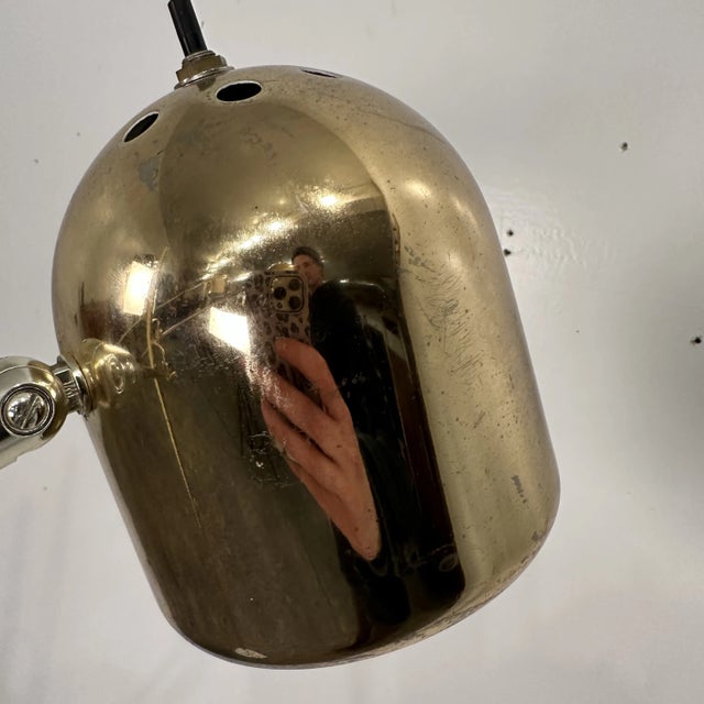 Mid 20th Century Triennale Style Brass Floor Lamp For Sale - Image 5 of 12