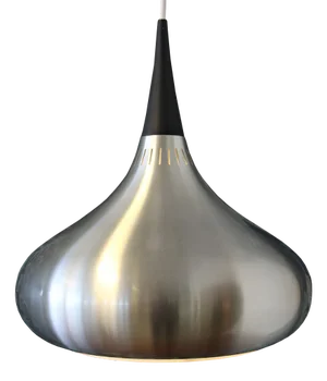 Orient Brushed Aluminum Pendant Lamp by Jo Hammerborg for Fog & Mørup, 1960s