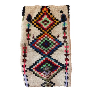 Tribal Moroccan Rug - 3'4" X 5'11" Ft For Sale