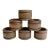 Vintage Mid-Century Modern Teak Wood Napkin Rings - Napkin Holder - Set of 6 For Sale