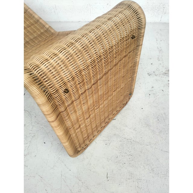 Beige Model P3S Chaise Longue in Rattan by Tito Agnoli for Bonacina, 1960s For Sale - Image 8 of 13