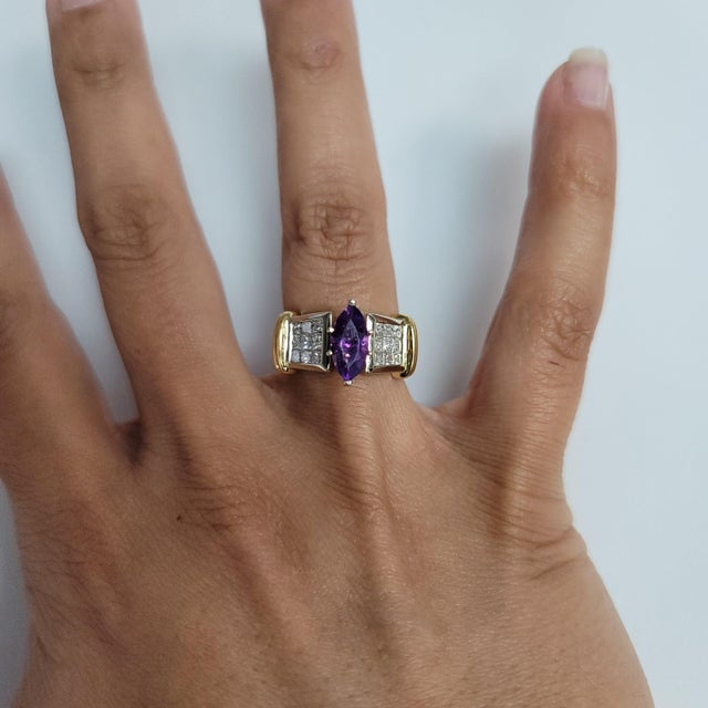 ♥ Product Summary ♥ Main Stone: Amethyst & Diamond Approx. Carat Weight: 2.00cttw Diamond Carat Weight: Amethyst Carat...