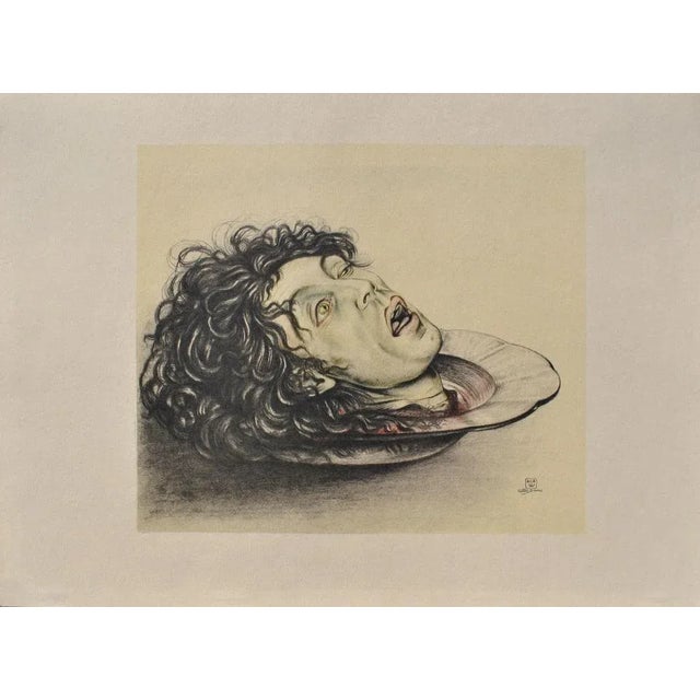 Walter Sauer, Saint John the Baptist, Signed Engraving For Sale - Image 5 of 6