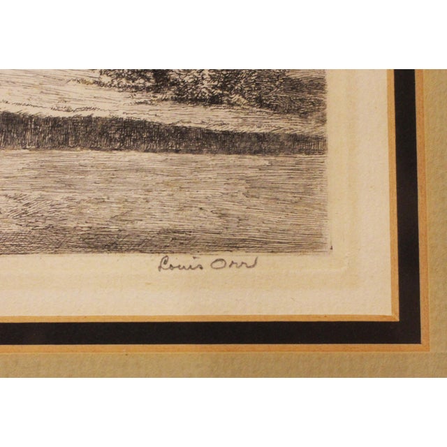 Playmakers' Theatre - North Carolina State University at Chapel Hill etching by Louis Orr, 1939-1952. Pencil inscribed &...