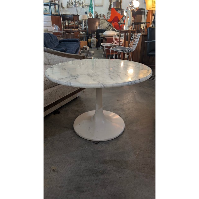 1960s Marble Tulip Side Table For Sale In Charleston - Image 6 of 9