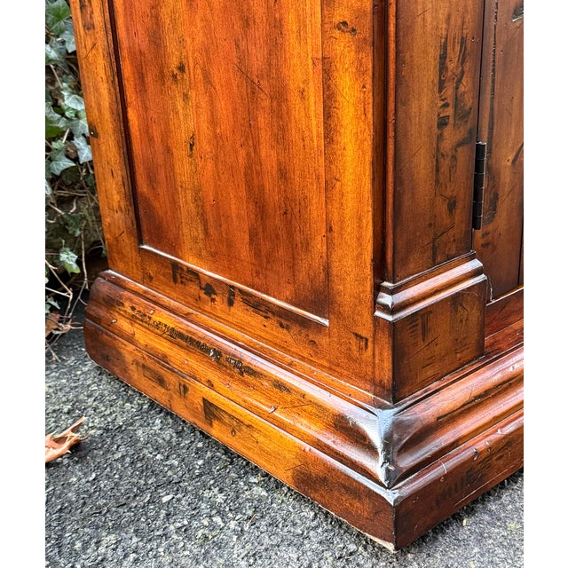 1990s Rustic Country English 2 Door Sideboard Credenza For Sale - Image 11 of 12