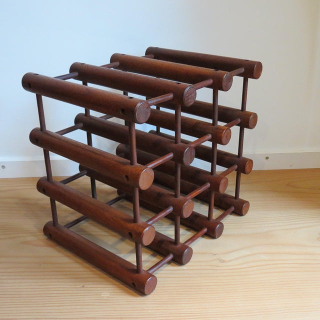Danish Wine Rack Bottle Holder by Richard Nissen for Nissen Langaa, 1960s For Sale - Image 10 of 10