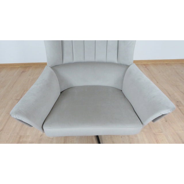 Armchair with Ears by UP Zavody, in Restored conditions. Designed 1950 to 1959
