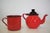 Metal Enamelled Metal Jug & Teapot Set, 1950s, Set of 4 For Sale - Image 7 of 17