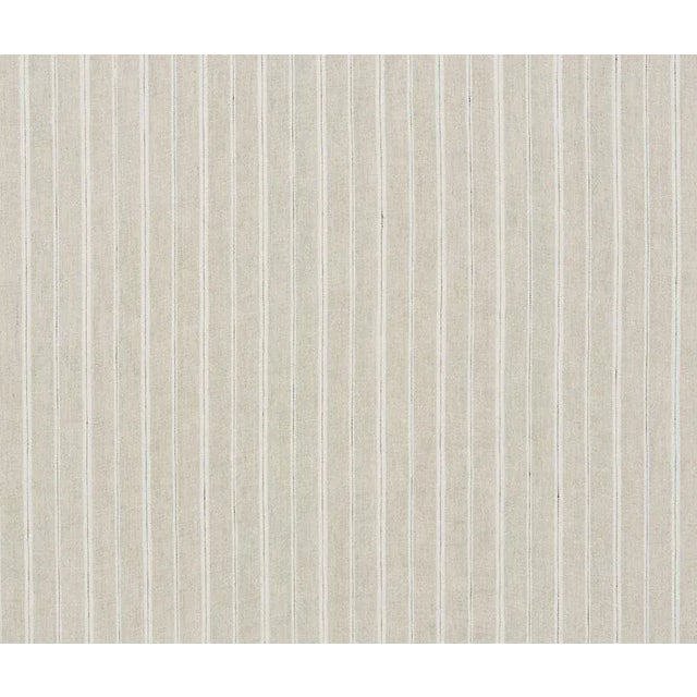 Sample - Schumacher Filippo Linen Sheer Fabric in Linen For Sale