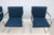Ludwig Mies Van Der Rohe Brno Tubular Chairs in Royal Blue Fabric by Gordon - Set of 4 For Sale - Image 13 of 18
