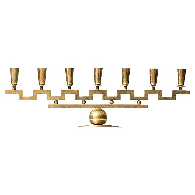 Candleholder by Lars Holmström, 1940s For Sale