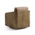 Modern Rustic Modern Leather Swivel Armchair For Sale - Image 3 of 8