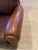 Animal Skin Mitchell Gold Leather Club Chair and Ottoman For Sale - Image 7 of 12