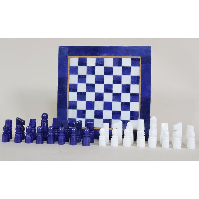 Chess Table with Chess Pieces in Handcarved Cedar, 1990s, Set of 17 For Sale - Image 11 of 18