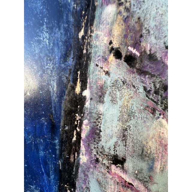 Mid-Century Modern Mid-Century "A Sailor's Dream" Encaustic Painting, Signed C. Burns For Sale - Image 3 of 6