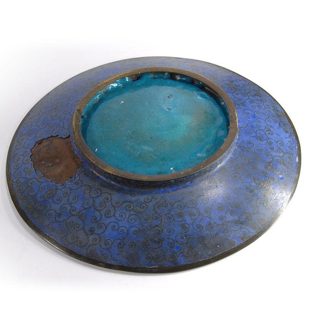 Antique Meiji Cloisonné Dish, 19th-20th Century For Sale - Image 10 of 12