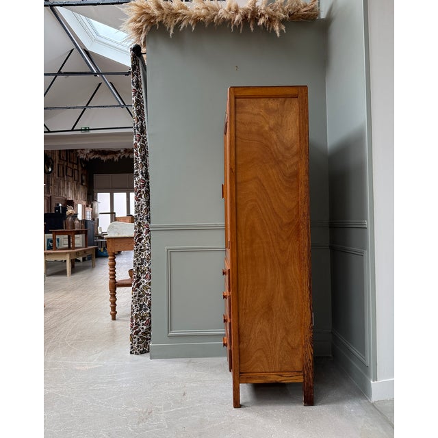 Vintage Oak Bonnetière, 1950s For Sale - Image 6 of 15