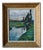 Ph. Frank, River Landscape at Dusk, 1950s, Oil on Canvas, Framed For Sale