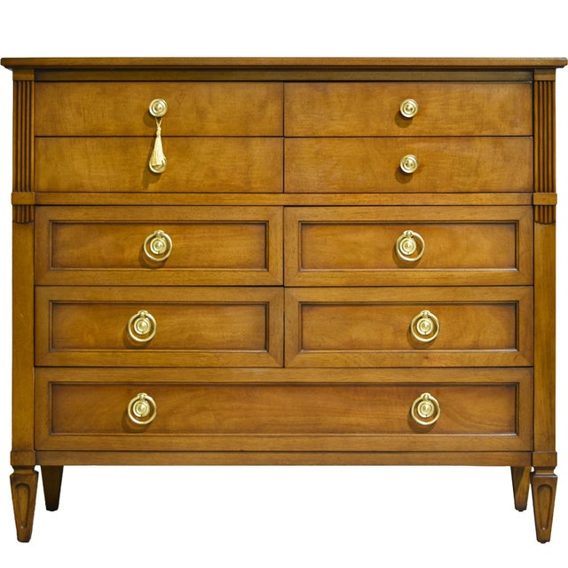 Mid Century Transitional 9 Drawer Bachelor Chest by Henredon Furniture For Sale - Image 13 of 13