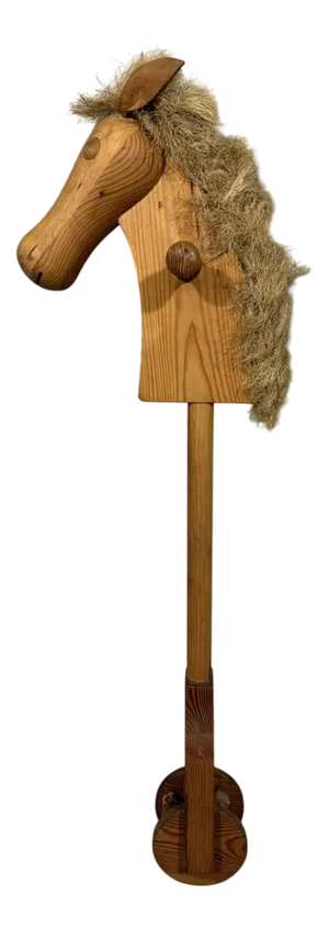 Danish Pine Hobby Horse, 1970s