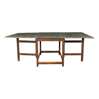 20th Century American Hand Painted Gatelegged Dining Table, 1900s For Sale