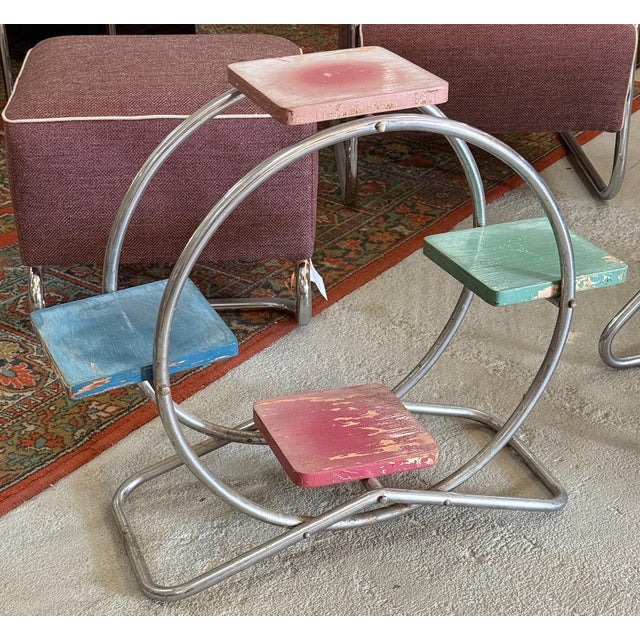 Functionalist Chrome Plant Stand, 1930s For Sale - Image 11 of 12