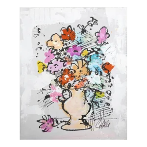 Vase With Flowers (Red and Purple), Charles Cobelle