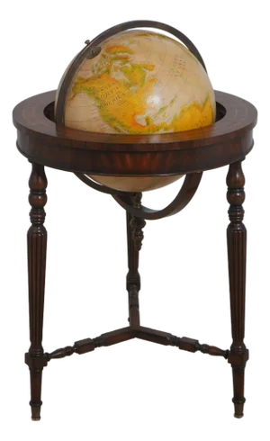 Maitland Smith English Style Mahogany Globe on Stand