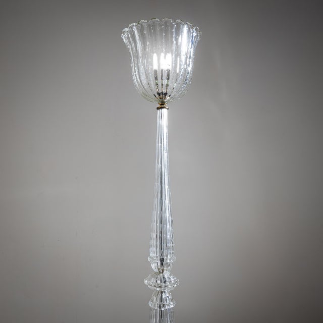 Barovier & Toso 1940s Attributed to Barovier & Toso Floor Lamp For Sale - Image 4 of 7