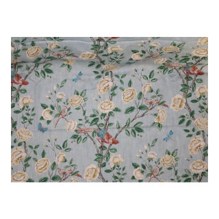 Sanderson Fabrics Linen "Andhara" in Blue Colorway 4.75 Yards For Sale