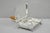 Vintage Victorian Silver Plated Crumb Catcher Table Butler by SF Co with Wooden Handle. Circa Mid 20th Century....