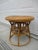 1960s Bamboo and Rattan Round Tray Top Side Table For Sale - Image 5 of 11