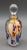 Roger Gandelman 2012 Signed Handblown Art Glass Floral Perfume Bottle W/ Dauber. Measures approximately 2 3/8" diameter, 4...